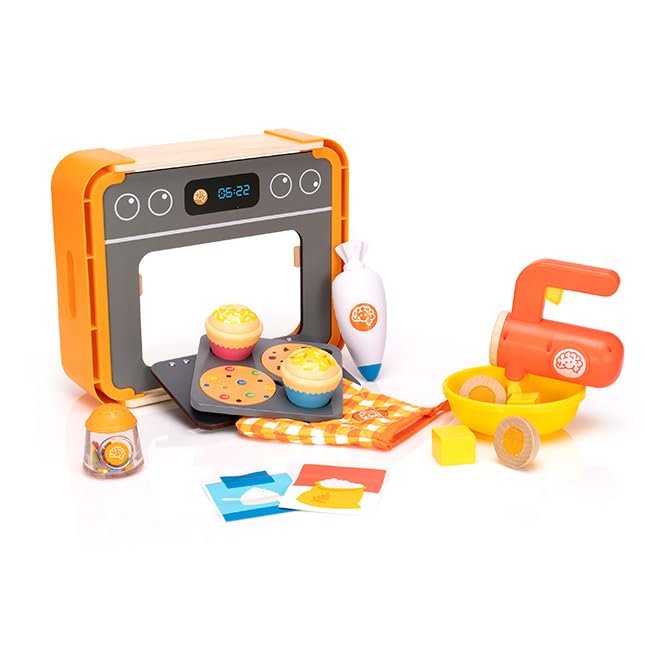 Fat Brain Toys Pretendables Bakery Set - Pretend Playset with Storage, Ages 3+
