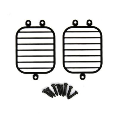 for 1/10 RTX4 G63 G500 Simulation Climbing Car Headlight Metal Mesh Cover Accessories - (Color: Black)