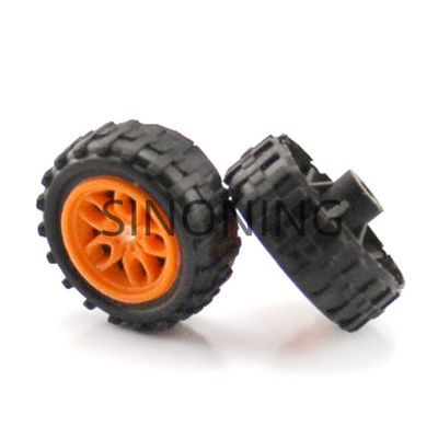 2pcs 2 * 18mm Plastic Wheel Mini Wheel DIY Electronic Suite Wheel Technology Production