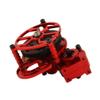Full Metal Assembled Transmission Gearbox for Axial SCX10 I II AX10 1/10 RC Crawler Car Upgrades Part Accessories,Red view 1
