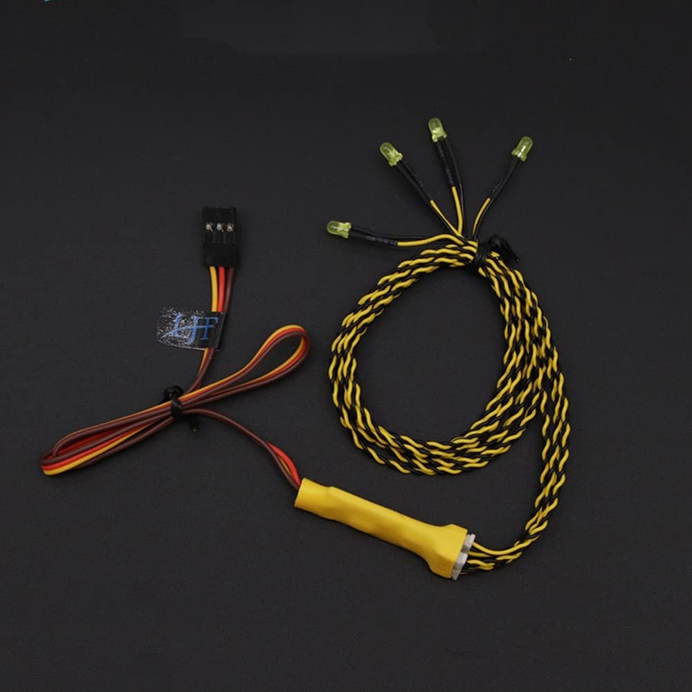 1pc Linkage Light F3 Steering 4LED Beads Left&Right Turn Signal Lighting Headlight DC 5-8V for RC DIY Model Climbing Drift Car