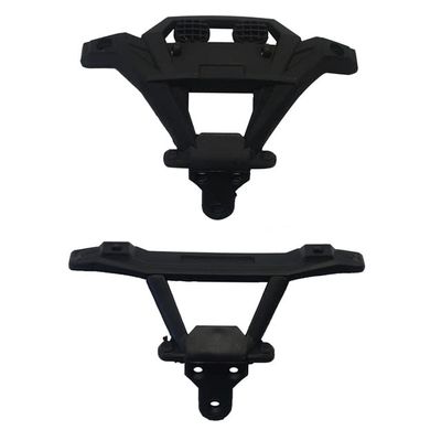 -2Pcs Front & Rear Bumper SJ05/06 for Xinlehong Hosim Q901 Q902 Q903 9130 9136 9137 1/16 RC Car Spare Parts Accessories - (Color: Khaki)