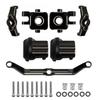 Brass Steering Block Caster Block Axle Cover Steering Link Black Accessories for TRAXS RTX4M RTX-4M 1/18 - (Color: Black) view 1