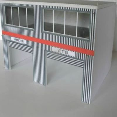 Greenhills Slot Car Building Modern Pit Boxes Kit 1:32 Scale MACC268