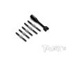 Original T Works TB-244 64 Titanium Turnbuckle Set (for Xray X4) Professional Rc Part