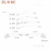 10PCS Metal Linkage with Plastic Link Rod End 313mm Wheelbase for 1/10 RC Crawler Axial SCX10 II 90046 Upgrade Part - (Color: 313mm) view 4
