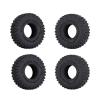 4PCS 1.0inch Rubber Rocks Tyres Wheel Tires for 1/18 1/24 RC Crawler SCX24 90081 view 1