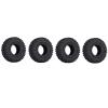 4PCS 1.0inch Rubber Rocks Tyres Wheel Tires for 1/18 1/24 RC Crawler SCX24 90081 view 3