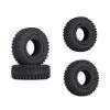 4PCS 1.0inch Rubber Rocks Tyres Wheel Tires for 1/18 1/24 RC Crawler SCX24 90081 view 4