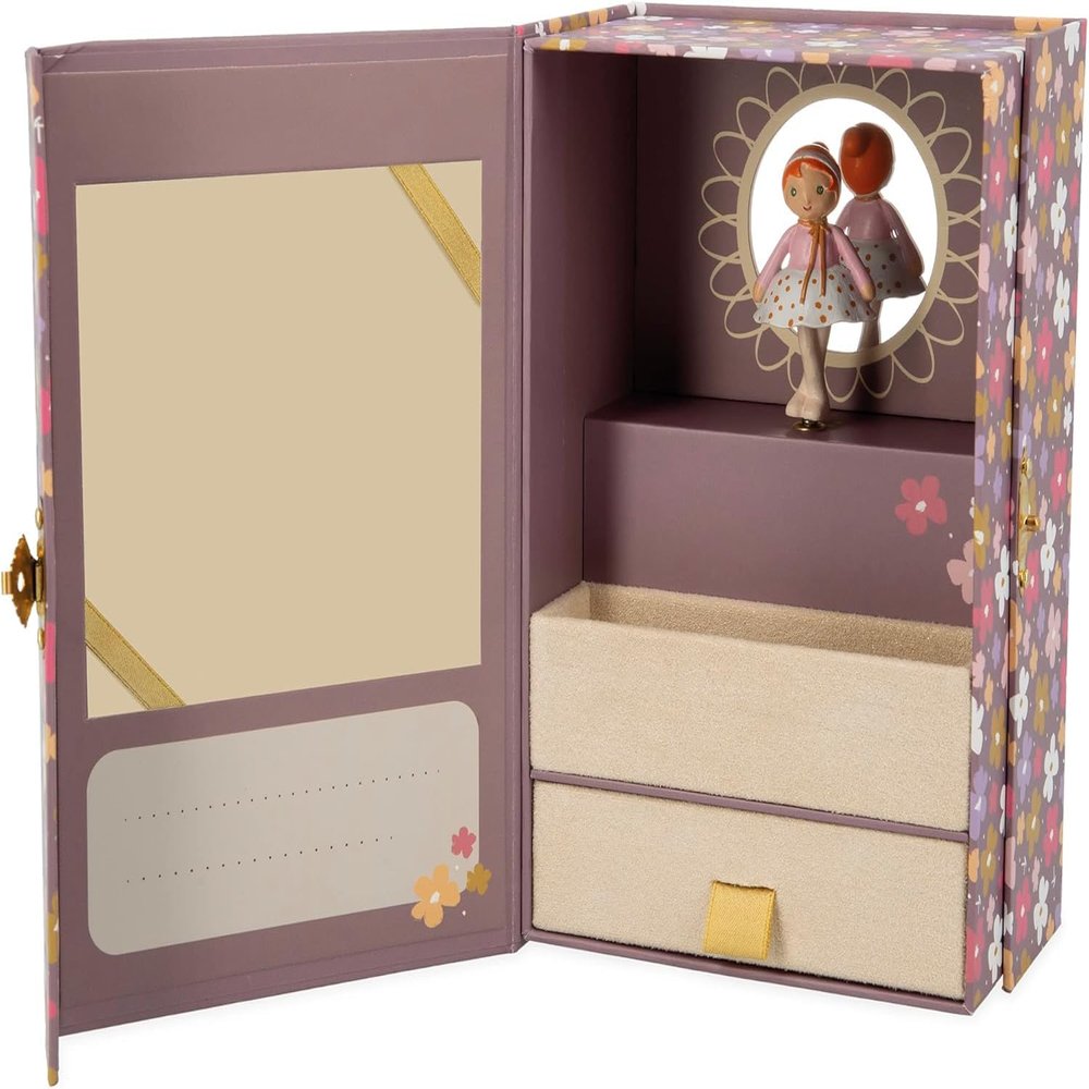 Kaloo - Tendresse Music Box - Valentine - Elegant Lullaby Melody Storage Case for Babies and Toddlers - Purple - from Birth - K200007