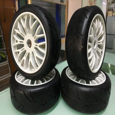 1/8 Scale Rally On Road Race Off Road Wheels and Tires Hex 17mm for Xray, HB, Mugen, Serpert Team C Redcat Riverhobby HSP Hobao - (Color: 4pcs The Same)