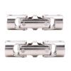 2Set Rc Double Universal Joint Cardan Joint Gimbal Couplings with Screw,10X10mm & 8X8mm| | - - (Color: Silver) view 3