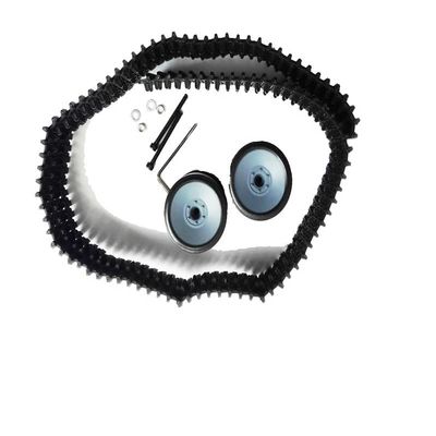 Accessory for Tank Chassis Including 1cs Plastic Track + 2pcs Bearing Wheel + srew Tool for Tracked Model - (Color: Black)