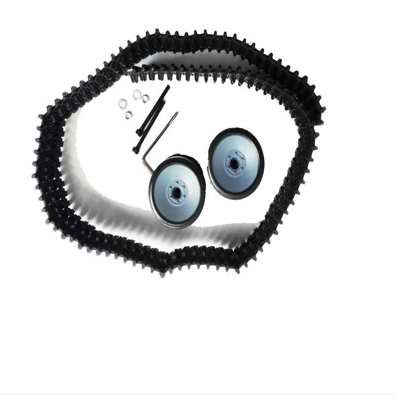 Accessory for Tank Chassis Including 1cs Plastic Track + 2pcs Bearing Wheel + srew Tool for Tracked Model - (Color: Black)