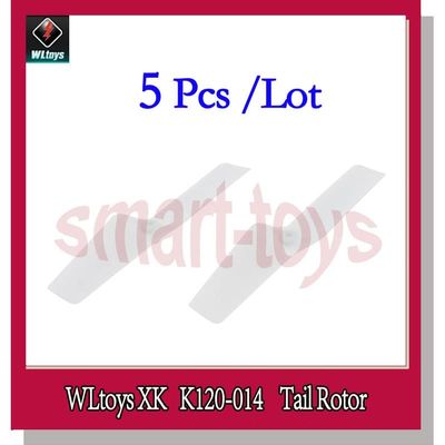 5Pcs K120 Tail Rotor Tail Blade for WTY XK K120 RC Helicopter Spare Parts K120-014