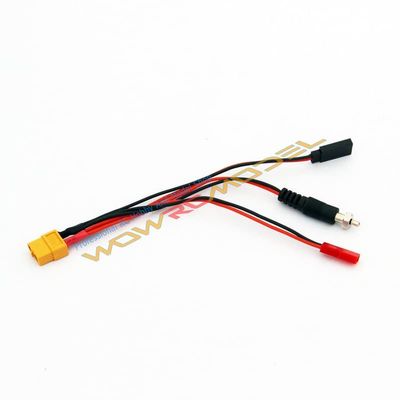 XT60 to JST, FUTABA, Glow Plug 22AWG Soft Silicone Wier L=150mm