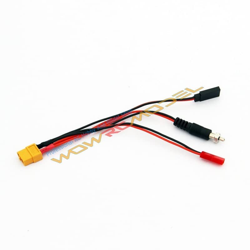 XT60 to JST, FUTABA, Glow Plug 22AWG Soft Silicone Wier L=150mm