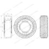 2PCS Diameter 133mm Width 47mm Buggy Climbing Tire with Sponge Liner Off-Road Wheel Tyre for RC Simulated Model Scale Car view 2