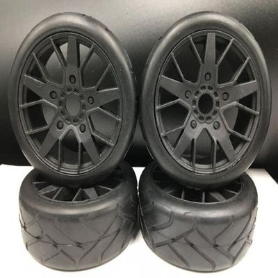 1:8 Scale Black Rims 1/8 on Road Buggy tire Set for HB 8SC TLR/H9 Serpent 811 Louise 2pcs