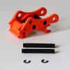 1Set Remote Control Hydraulic Excavator Model Quick Change Metal Connector Bucket Hitch Coupler for DIY Toys Loader Assembly view 1
