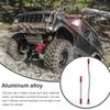 2 Pieces Steering Pull Rods RC Crawler Car Tire Parts Metal Upgraded Parts Replacement for Capra 1.9 UTB, Red - (Color: red, CN) view 3