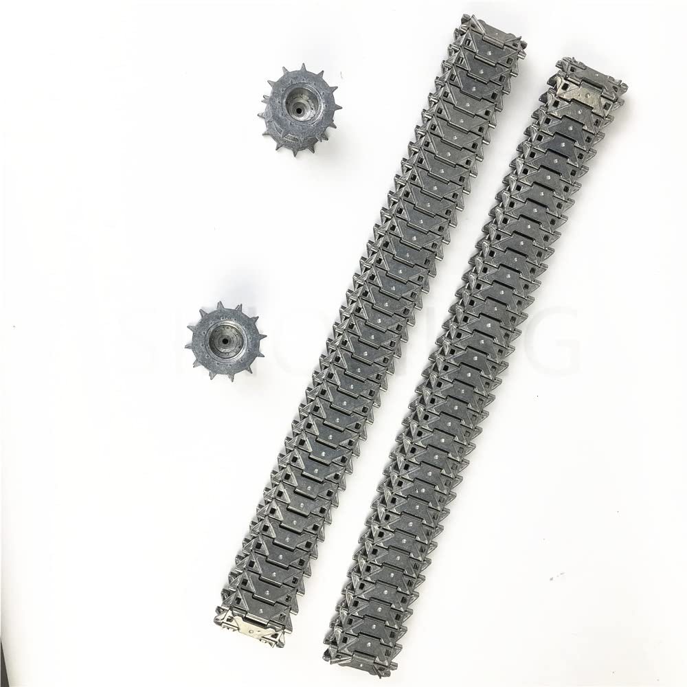 A Pair 1:16 Metal Tank Track M41A3 M41 Metal Track Suit 3839 for Remote Control Tank henglong