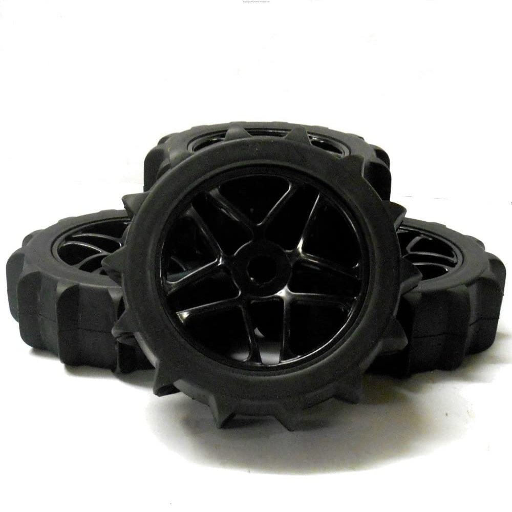 4 x 1/8 Scale Snow/Sand Buggy Wheels and (Soft) Tyres