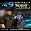 HyperBlasters M4 Wasp Gel Ball Blaster with 1000 Round Capacity Ammo Drum  Splatter Ball Blaster Includes 50,000 Planet Friendly and No- Stain Beads- Fun and Exciting Electric Orby Blaster view 2