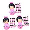 ABOOFAN 30 Pcs Little Girl in Kimono Miniature Fairies Desk Topper Japanese Doll Decor Mini Kimono Doll Statue Traditional s Girl Resin Household Russia view 1