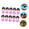 ABOOFAN 30 Pcs Little Girl in Kimono Miniature Fairies Desk Topper Japanese Doll Decor Mini Kimono Doll Statue Traditional s Girl Resin Household Russia view 3
