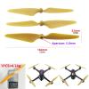 20PCS for HBSAN H501s H501A H501C H501M H501S W H501S pro MJX B3 Bugs 3 B3H Bugs 3H F17 F100 Drone Propellers Gold view 2