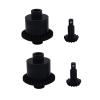 Zamiennik dla 1/18 Capra Utb18 may koza Most zb stalowy zb zdalnego sterowania samochodw wspinaczkowy Upgrade - (Color: Black) view 3