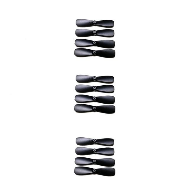 12PCS Propeller Props Main Blade Spare Part Kit for Mini Drone DRC V3 4D V3 Main Rotor Fan Replacement Accessory| | - - (Color: 12PCS)