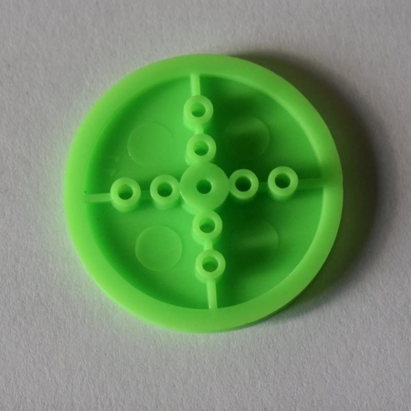 30pcs 36mm 2mm TT Hole Green Pulley/Model Plastic Wheel/Technology Model Parts/DIY Toy Parts/Baby Toys PU362ABG