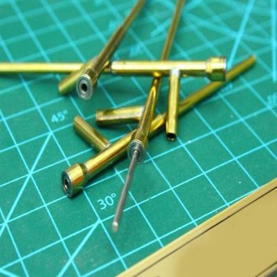 2 Pieces Brass Bushing 2MM Lubricating Shaft Sleeve 90mm Spare Parts for DIY RC Battleship/Warship/Aircraft Carrier Boat Model