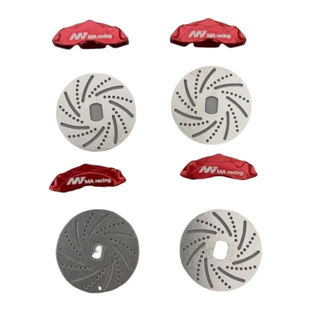 MA RACING 1/24 CNC Metal Brake Disc 4Pcs MA-UP03 - (Color: MA-UP03, CN)
