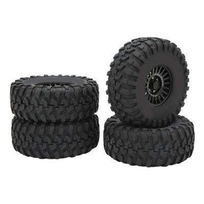 Crawler Wheel Tyre RC Tire Excellent Grip Non Slip Smooth Flexible Ride 2.2in Strong Road Support for Rough Ride