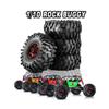 118mm Metal 1.9 Beadlock Wheel Rim Tire Set for 1/10 RC Crawler Car Axial SCX10 Wraith RR10 Capra TRAXS RTX4 Redcat view 3