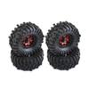 118mm Metal 1.9 Beadlock Wheel Rim Tire Set for 1/10 RC Crawler Car Axial SCX10 Wraith RR10 Capra TRAXS RTX4 Redcat view 4