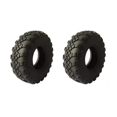 2pcs Rubber Tires 1.9 Inches Car for 1/10 1/14 Crawler RC Truck Trailer Tipper Military Card Pallet Electric Car DIY Parts Toys - (Color: 2pcs)
