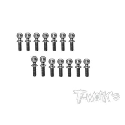 Original T Works TP-122 64 Titanium Ball End Set (for Yokomo YZ-2 Cal 3) Professional Rc Part - (Color: Ball End Set)