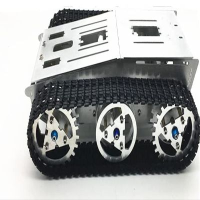 4WD Metal Tank Smart Crawler Robot Chassis Toy Car for DIY RC Robotic Vehicles Spare Parts F22503