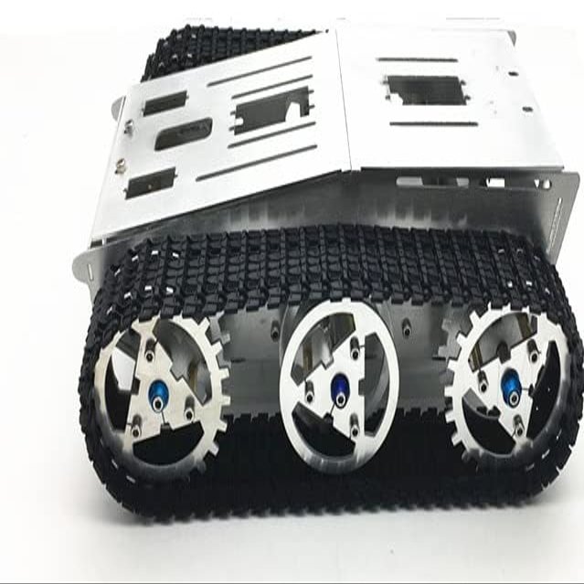 4WD Metal Tank Smart Crawler Robot Chassis Toy Car for DIY RC Robotic Vehicles Spare Parts F22503