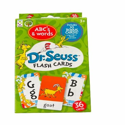 Dr. Seuss Educational Flash Cards - ABCs & Words