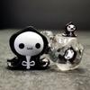 Sage's Portal Familiars and Reagents Resin DND Dice Set Polyhedral Dice Set for Dungeons and Dragons RPG Tabletop TTRPG (Baby Grim) view 2