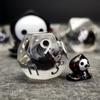Sage's Portal Familiars and Reagents Resin DND Dice Set Polyhedral Dice Set for Dungeons and Dragons RPG Tabletop TTRPG (Baby Grim) view 3
