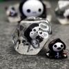 Sage's Portal Familiars and Reagents Resin DND Dice Set Polyhedral Dice Set for Dungeons and Dragons RPG Tabletop TTRPG (Baby Grim) view 4