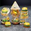 Sage's Portal Familiars and Reagents Resin DND Dice Set Polyhedral Dice Set for Dungeons and Dragons RPG Tabletop TTRPG (Hamburger) view 1