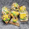 Sage's Portal Familiars and Reagents Resin DND Dice Set Polyhedral Dice Set for Dungeons and Dragons RPG Tabletop TTRPG (Hamburger) view 2