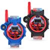 Accutime Spiderman Kids Rechargeable Walkie Talkie Watch Set - 2 Way Radio Watches, LED Flashlight, Compass, Toy Watches for Boys, Girls, Fans of Spiderman view 1